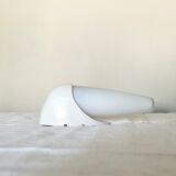 Set of two Small mid-century bakelite & glass wall lamps by Bo Niko Belgium, 1960s