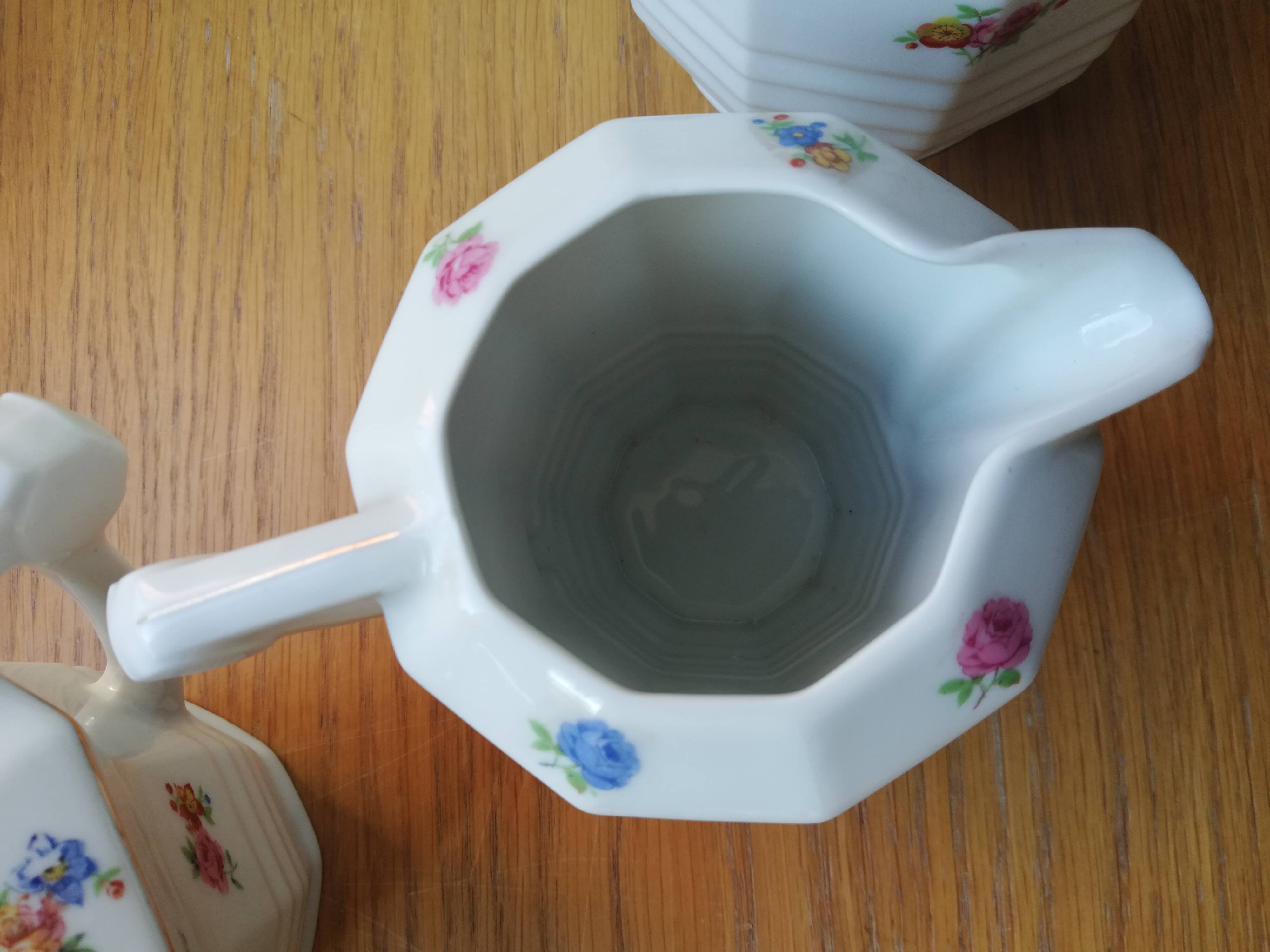 Antique coffee service in fine Limoza porcelain