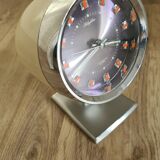 Old alarm clock Rhythm foot Tulip 70s Japan