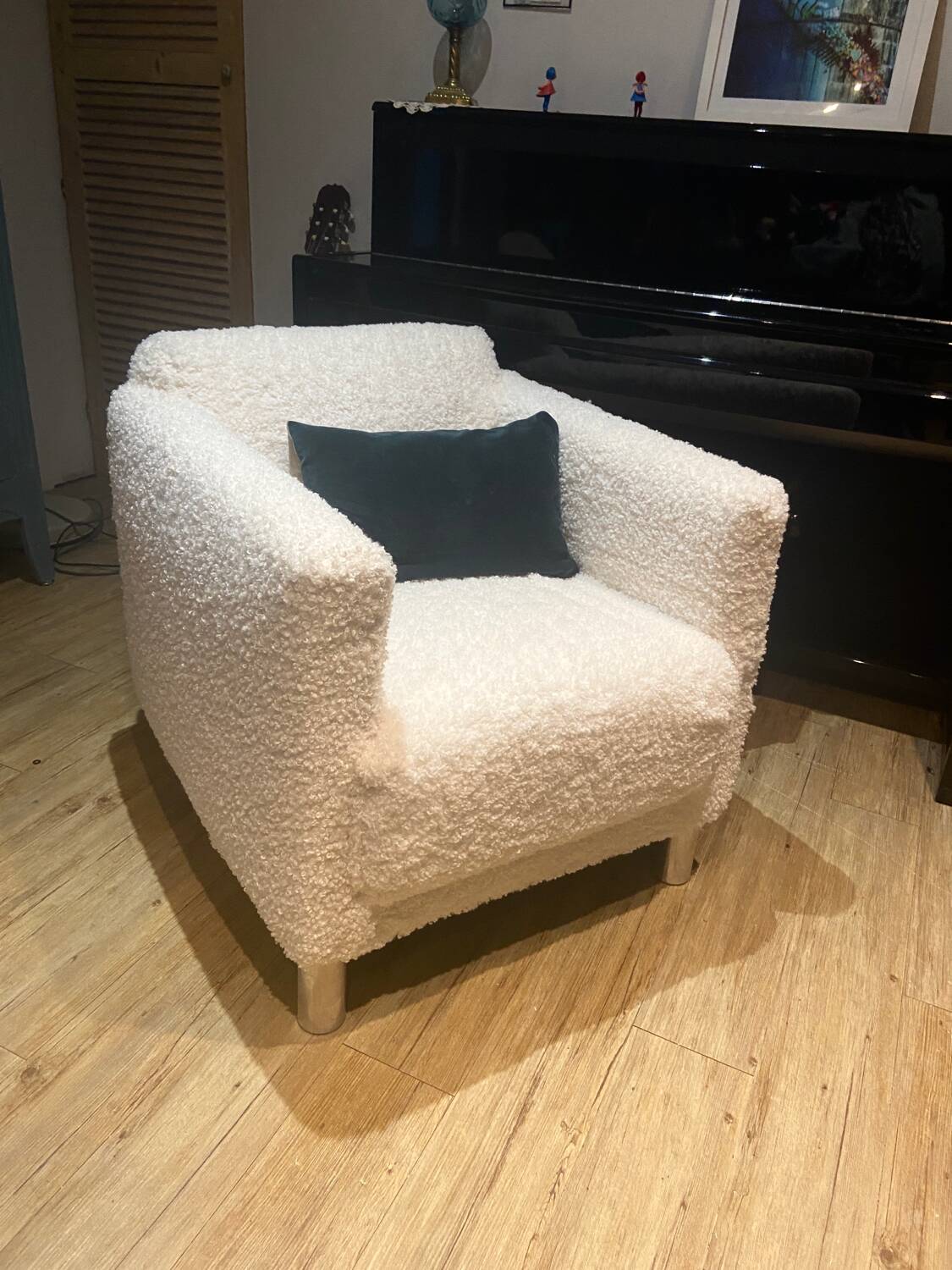 White tulle armchair