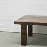 sturdy square vintage wenge coffee table
