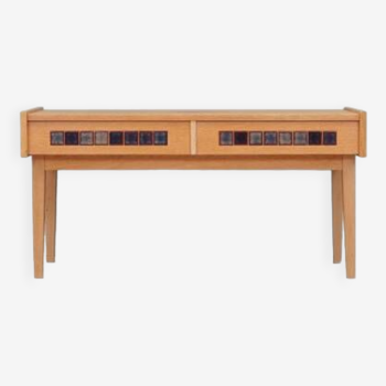 Console en frêne, design danois, années 1970