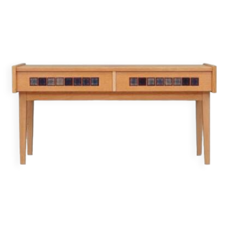 Console en frêne, design danois, années 1970