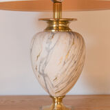 Marble and gold lamp