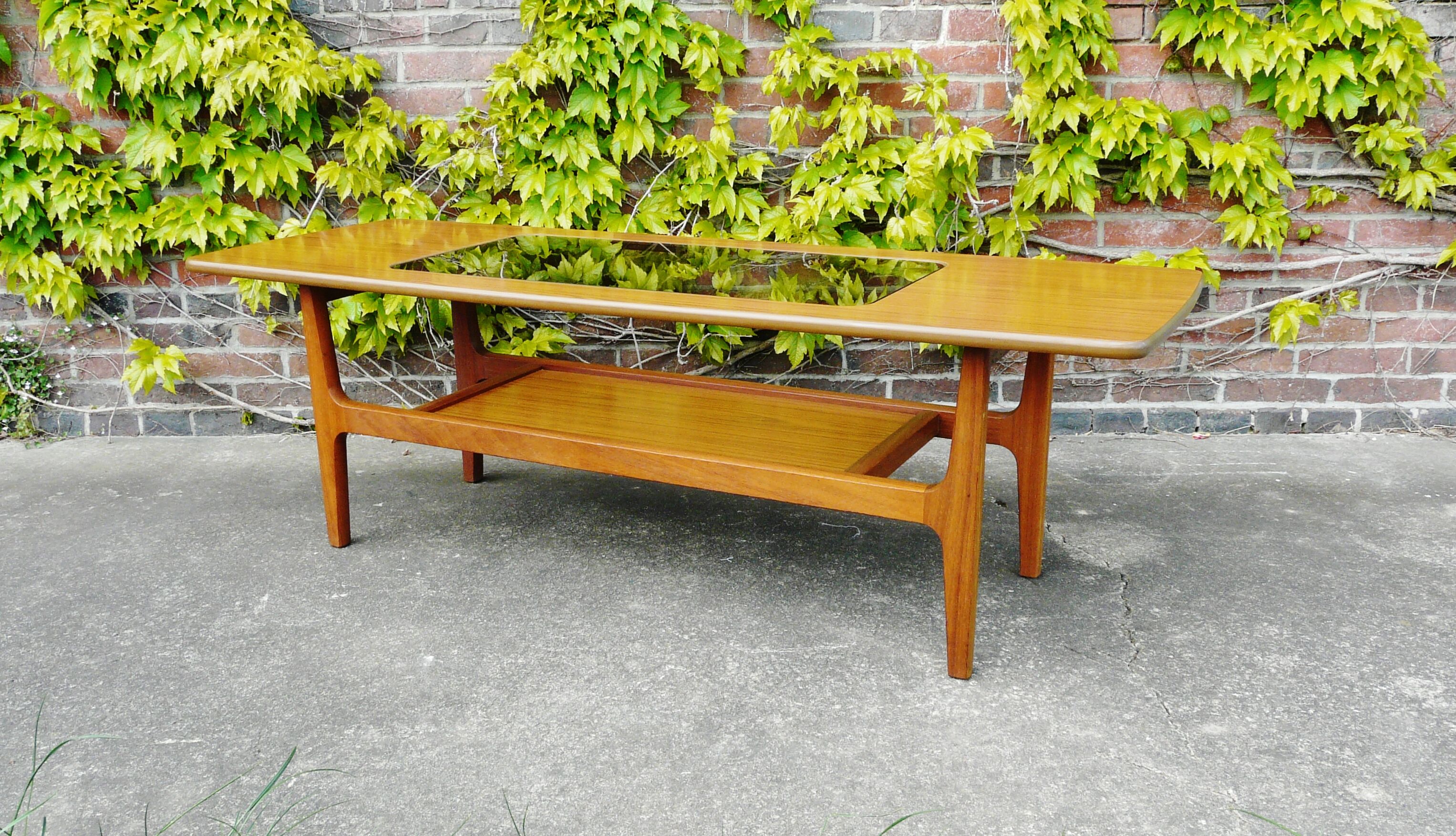 Scandinavian teak coffee table