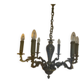 Lustre en bronze dorée