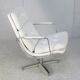 Armchair "Space Age"". Steel and imitation leather. Swivel. France, 70s