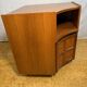 Vintage Nathan Teak Corner Cabinet (c. 1960s–1970s) – Mid-Century Modern  A
