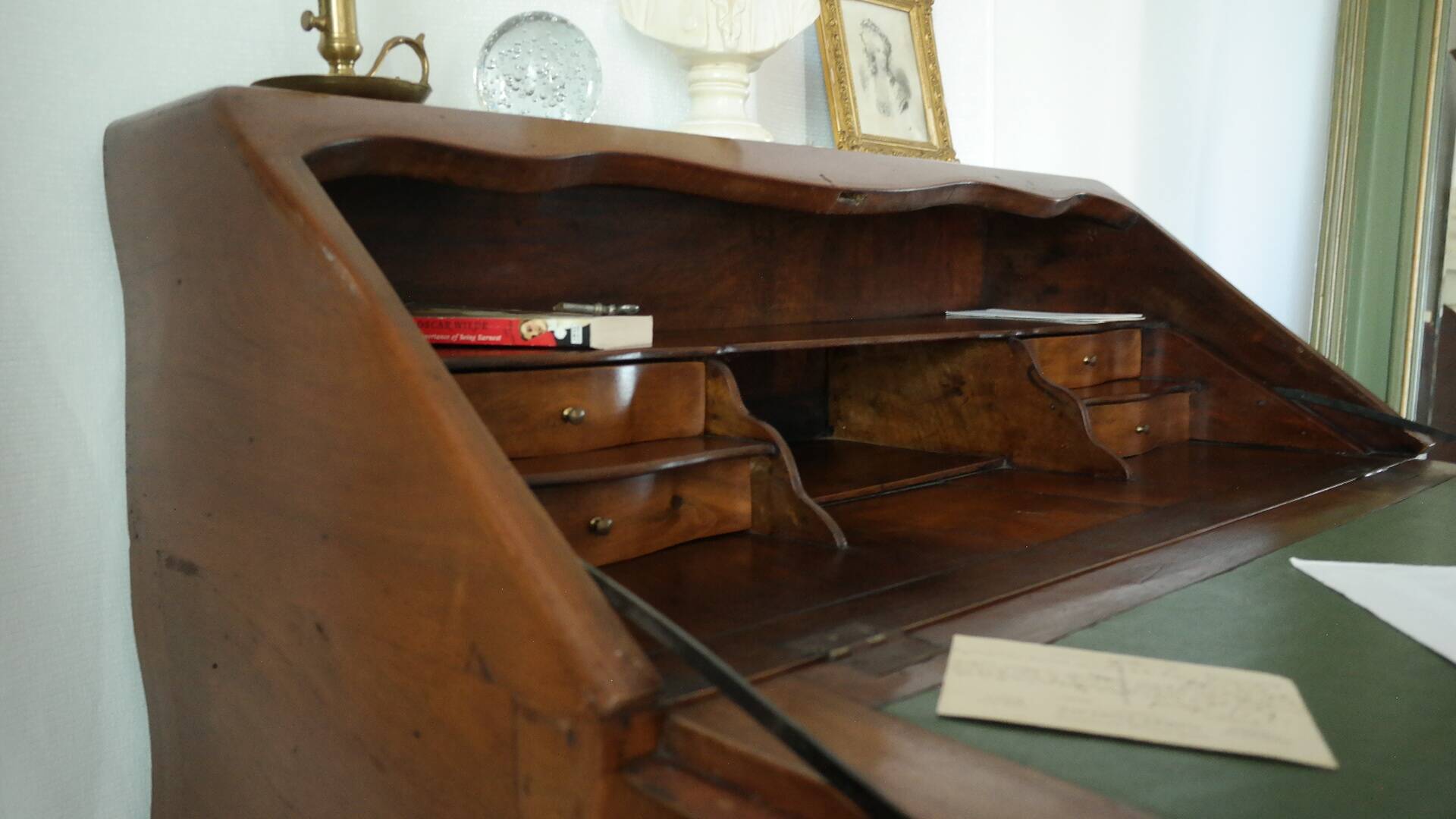 Louis XV style sloped secretary, 18th century.