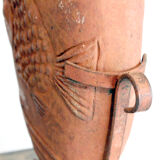 Pair of vase with decoration of fish