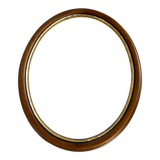 Oval frames in wood and gold