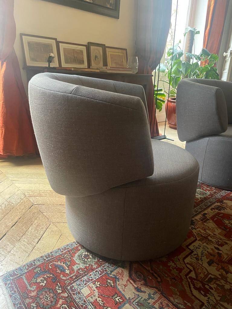 Two armchairs signed Rolf Benz