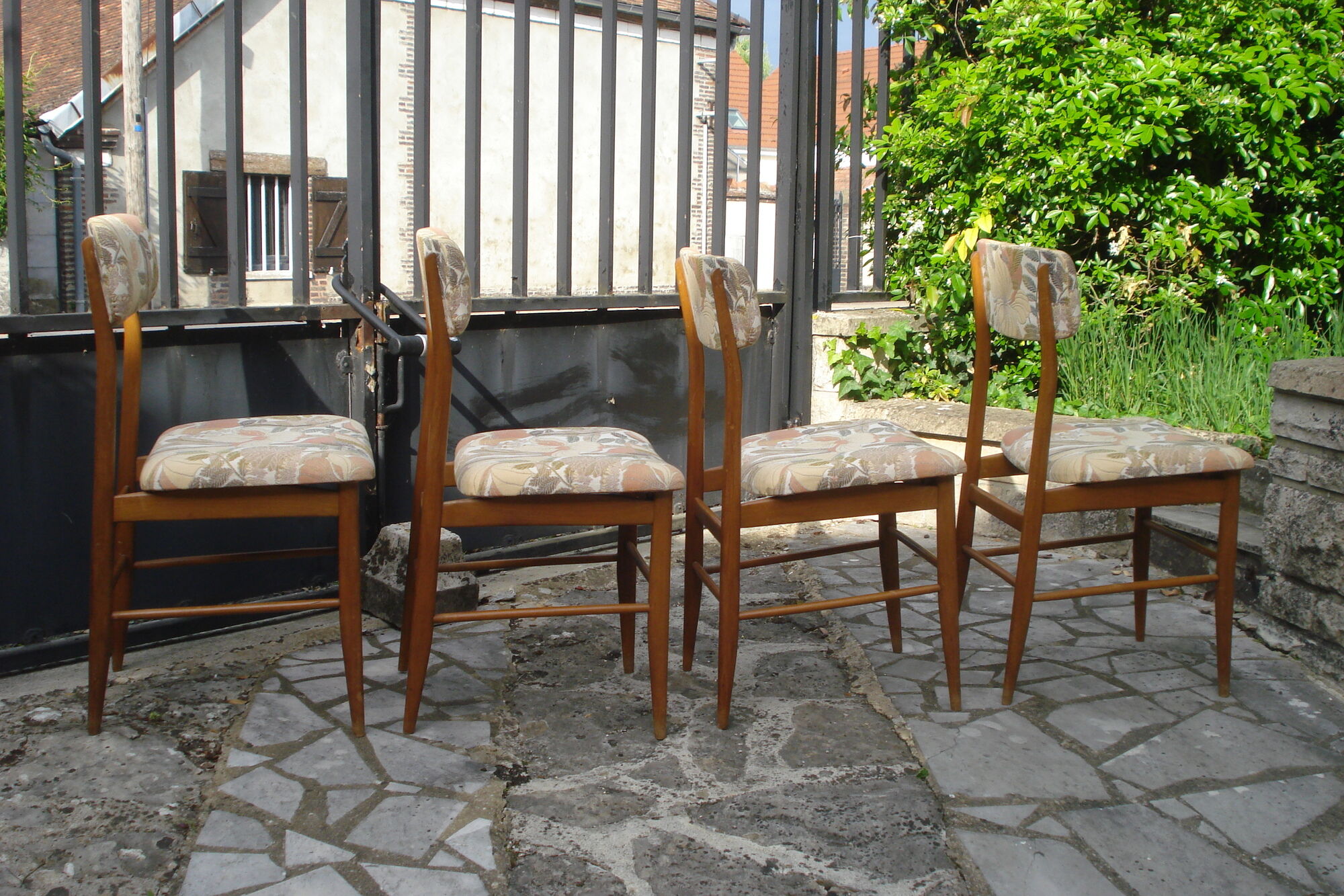 4 Italian Consorzio Sedie Friuli chairs 1960