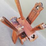 Pair of brutalist tripod stools