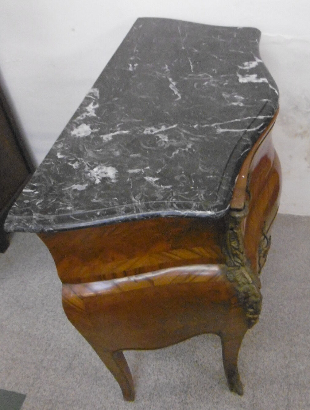 Louis XV style curved dresser