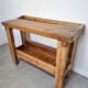 Solid oak workbench early XX th