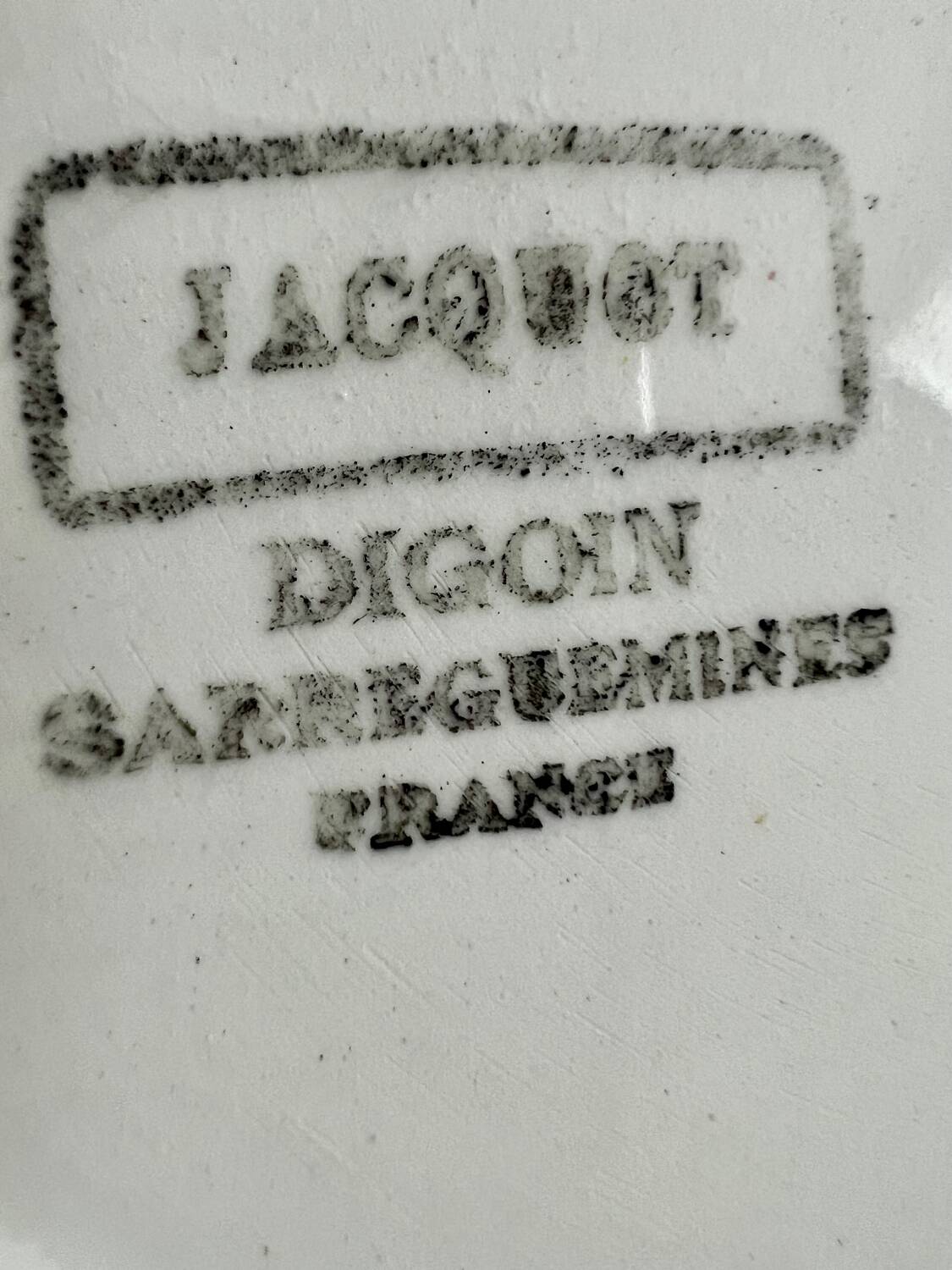 Digoin Sarreguemines plates