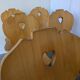 Set of 8 Vintage Tyrolean Heart Cutout Wooden Dining Chairs, Rustic Farmhou