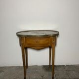 Kidney table transition style, side cabinet small chest of drawers.