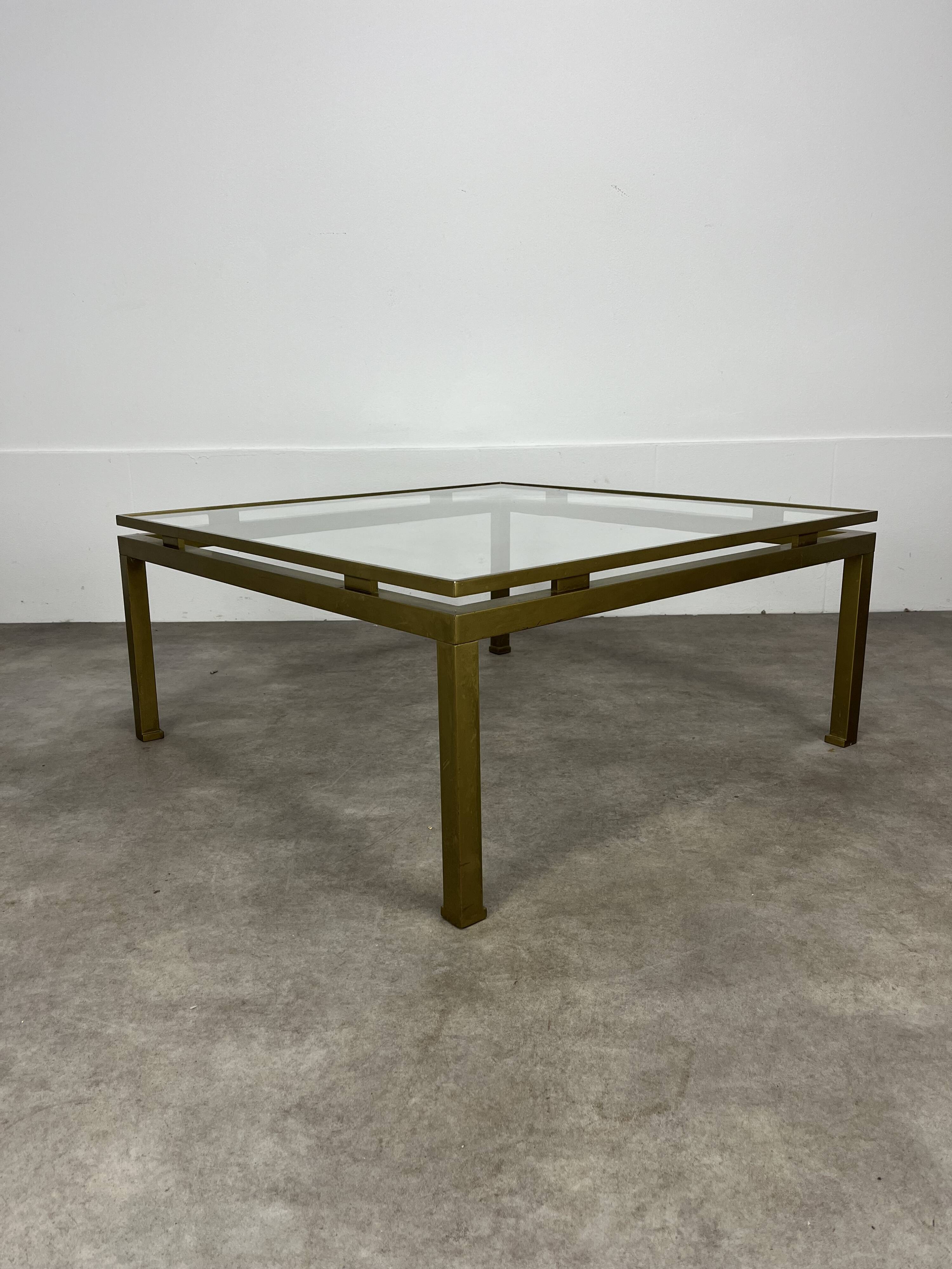 Table basse Guy Lefèvre pour Maison Jansen 1970