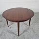 Lubke round rosewood dining table, 60s