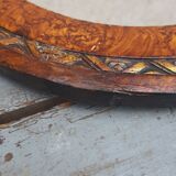 Oval mirror wood and gilding