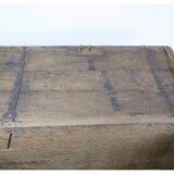 Oak coffin with carvings from around the year 1760s