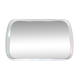 Rectangular mirror, horizontal or vertical, in white lacquered wood, 1970s.