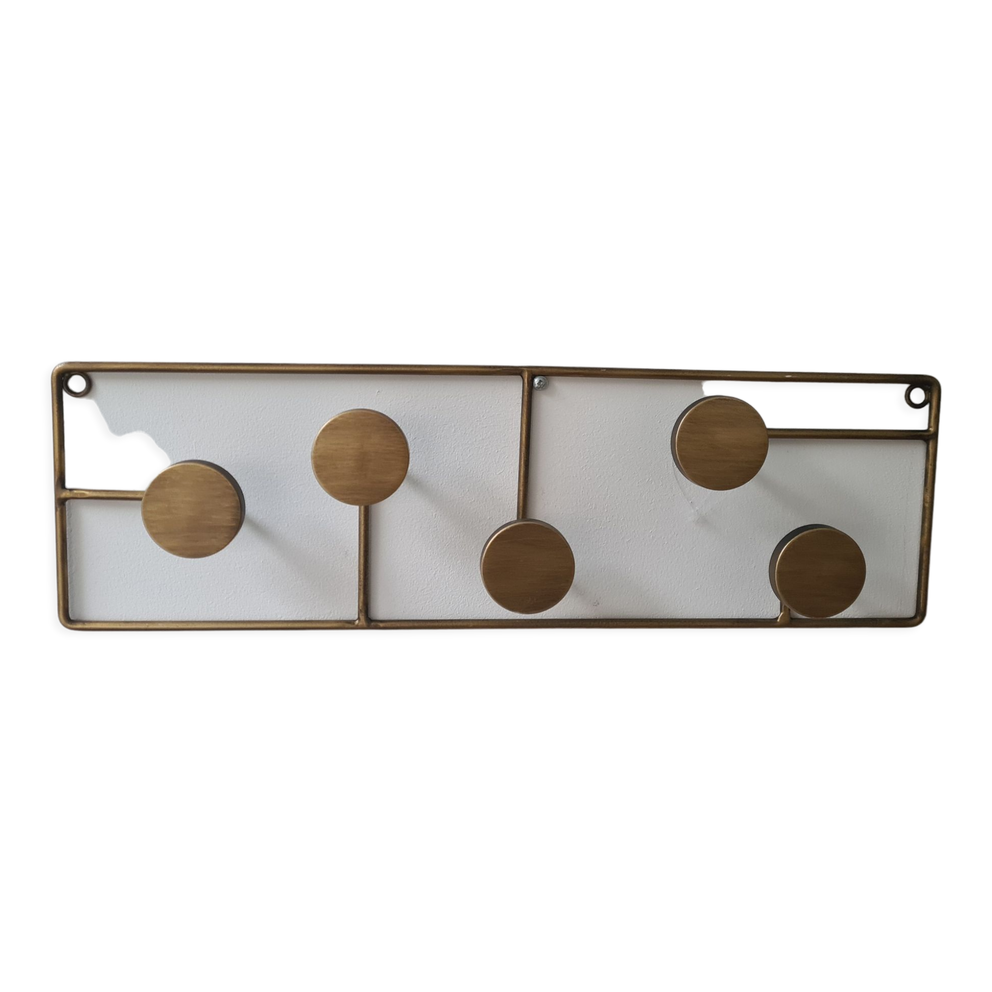 Metal coat rack: 5 hooks