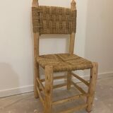 Bohemian chair wood and rope