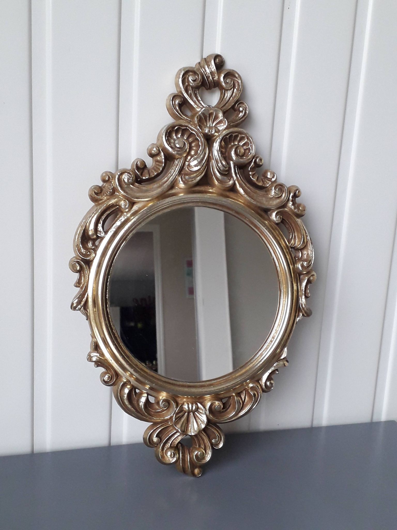 Vintage gold wall mirror