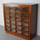 Vintage Dutch haberdashery furniture made of hardwood, 1930s.
