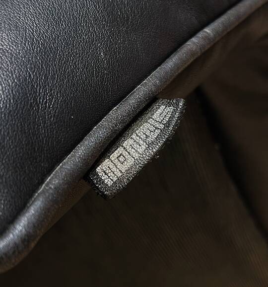 vintage Black leather Butterfly chair by G. van den Berg for Montis, 1980s