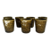 7 tasses Chavaillon de Sarreguemines olive