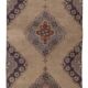 Vintage Turkish hallway rug 75x348 cm