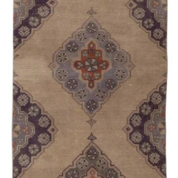 Tapis de couloir turc vintage 75x348 cm