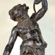 Drunken Silenus, black patinated bronze after the Antique circa 1880