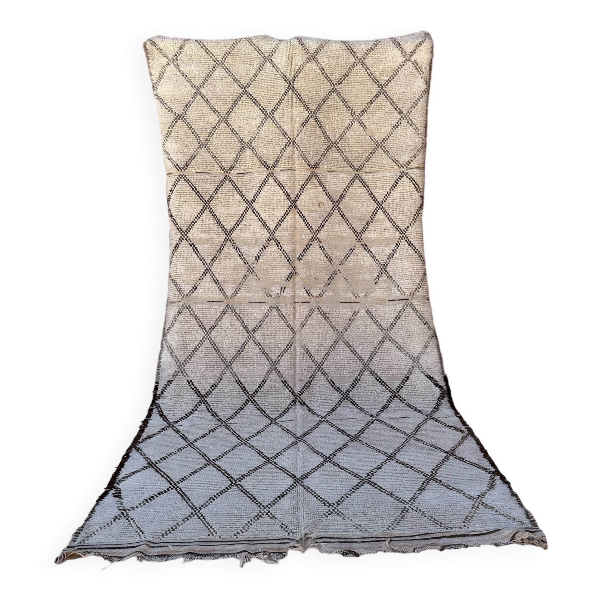 Moroccan rug Ben Ouarain beige - 165 x 338 cm