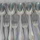 12 spoons & 11 forks Cailar Bayard (Christofle) silver-plated metal D178