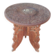 Old small carved wooden table