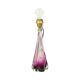 Purple Crystal Table Lamp Val Saint Lambert 1960s