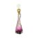 Purple Crystal Table Lamp Val Saint Lambert 1960s