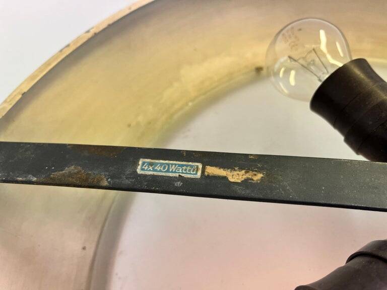 Chrome Bauhaus / Functionalism Pendant UFO by Napako, 1940s