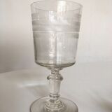 set of 9 serious roll 19th zigzag water glasses