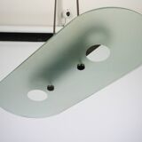 Lumi Milano Mid-Century Chandelier in Brass and Glass – Italy, 1970s