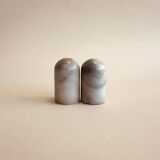 Marble salt and pepper shakers