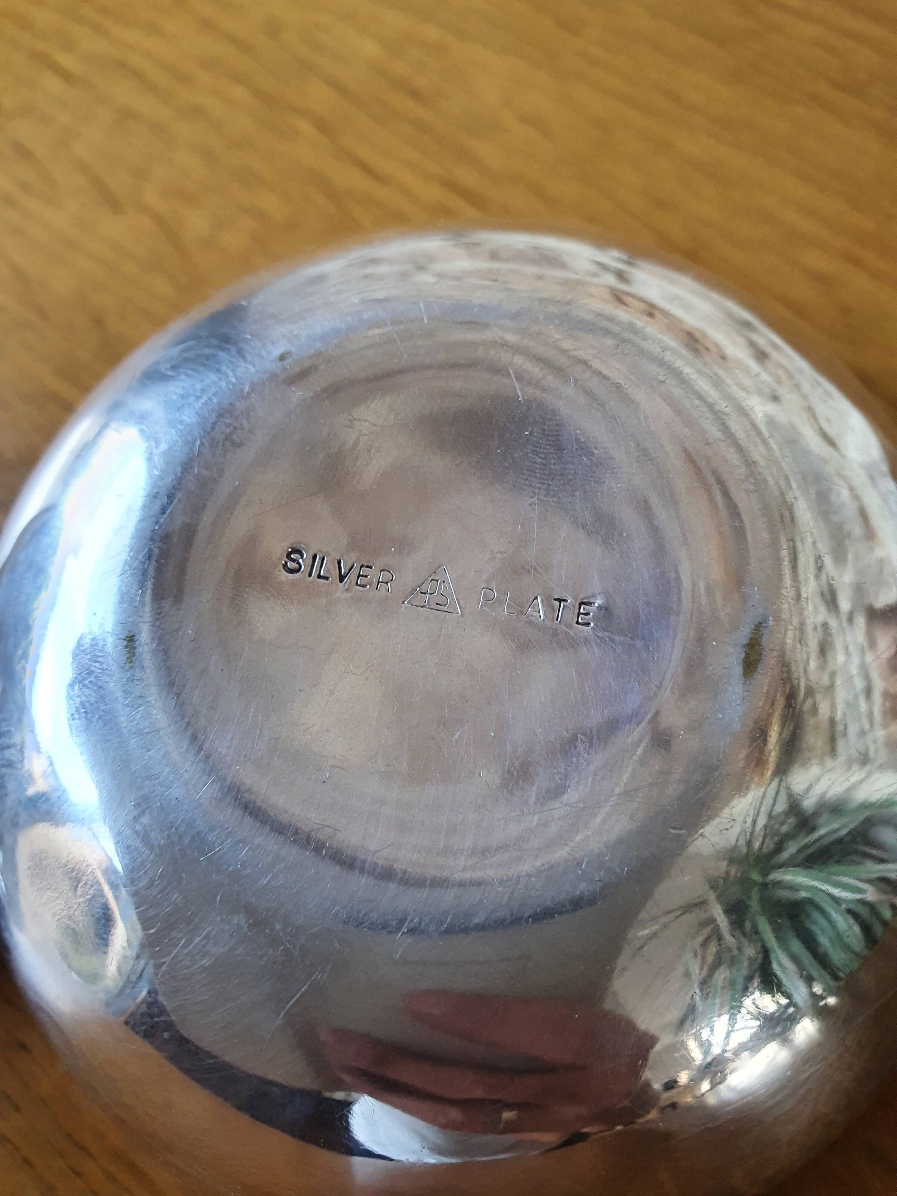 Empty silver metal pocket