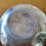 Empty silver metal pocket