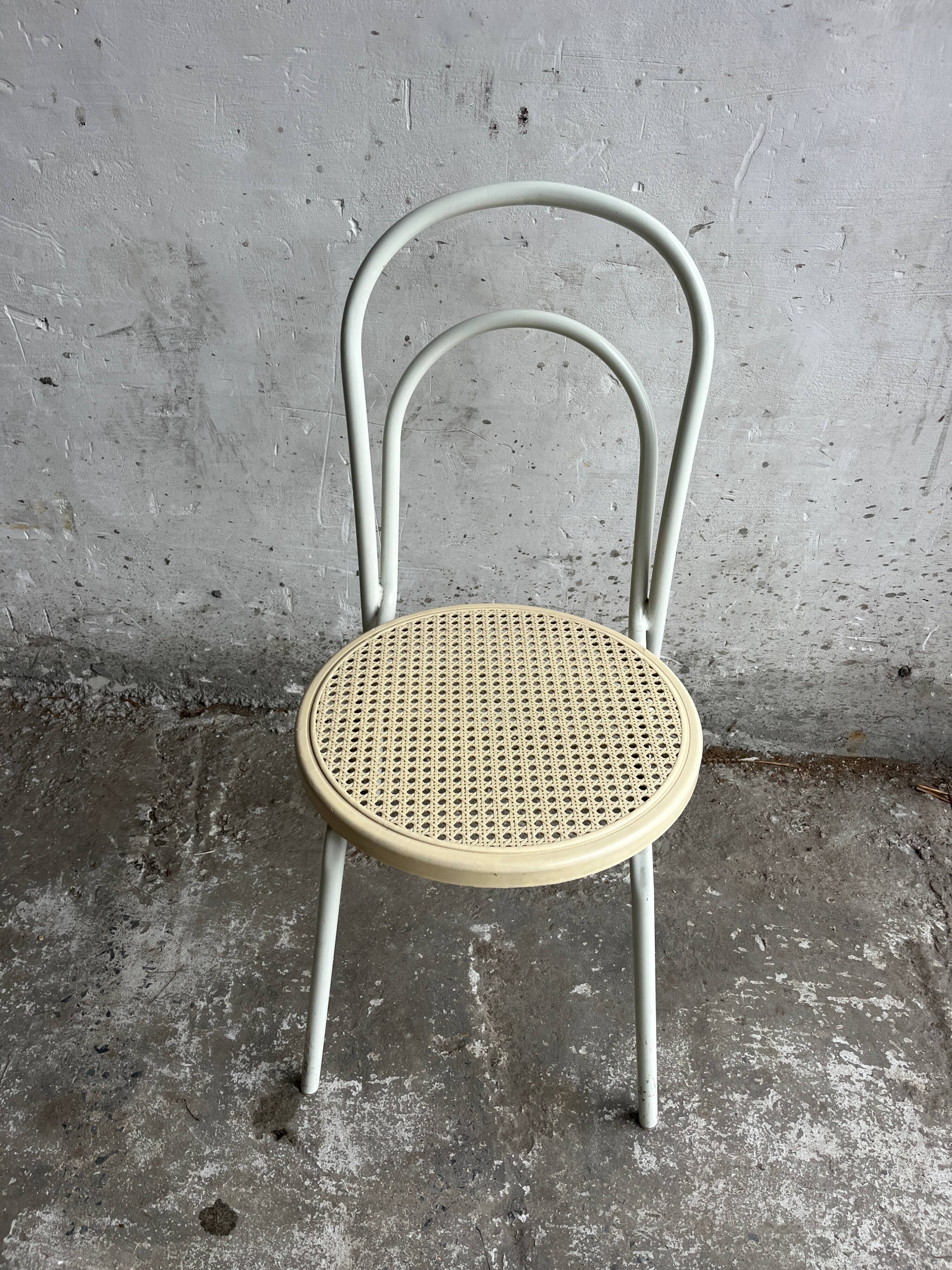 Vintage metal and plastic chairs, set of 4