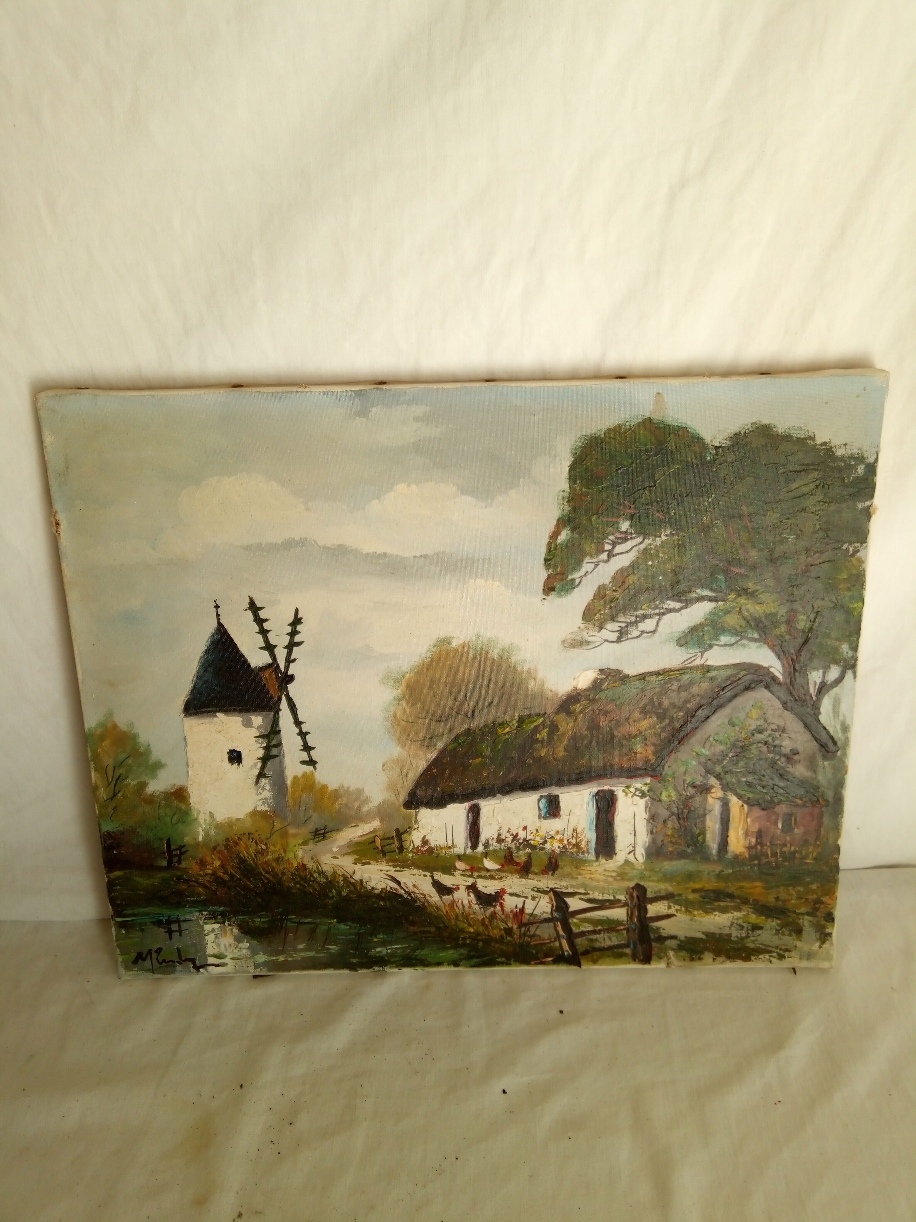 Oil on canvas, landscape